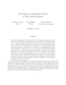 The Politics of Petroleum Prices: A New Global Dataset
