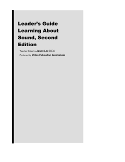 Learning About Sound-