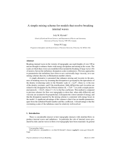 A simple mixing scheme for models that resolve breaking internal
