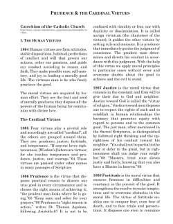 Prudence - Mother of All Virtues