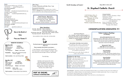 Bulletin - St. Raphael`s Catholic Church