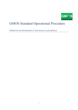 GMOS Standard Operational Procedure
