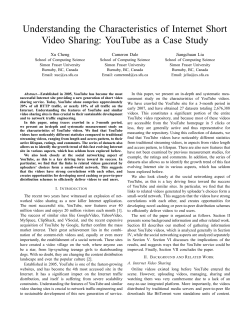 Understanding the Characteristics of Internet Short Video Sharing