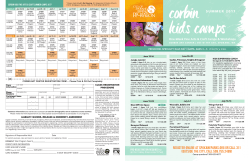 Corbin Kids Camps Summer 2017