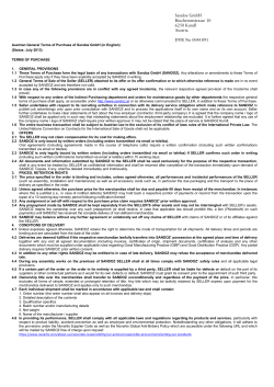 Sandoz GmbH Biochemiestrasse 10 6250 Kundl Austria