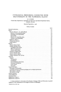 cytological phenomena connected with self