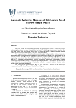 Automatic System for Diagnosis of Skin Lesions Based on