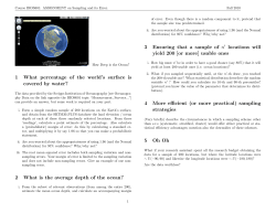 1 What percentage of the world`s surface is covered by water? 2