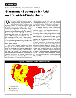 Stormwater Strategies for Arid and Semi-Arid