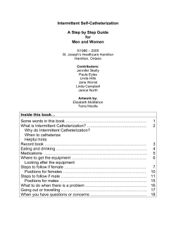 Intermittent Self-Catheterization A Step by Step Guide