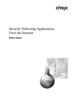 Securely Delivering Applications Over The Internet.