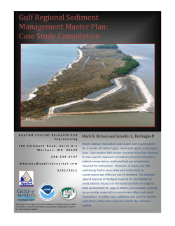 Gulf Regional Sediment Management Master Plan: Case Study