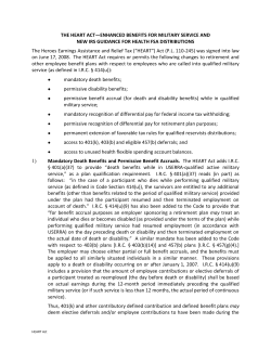 THE HEART ACT&mdash;ENHANCED BENEFITS FOR MILITARY
