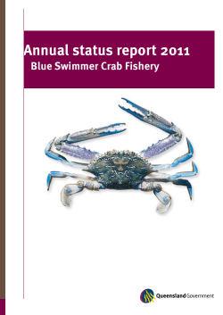 Blue Swimmer Crab Fishery annual status report 2011