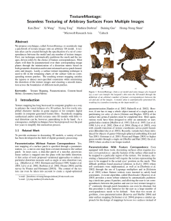 Seamless Texturing of Arbitrary Surfaces From Multiple Images