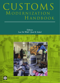 Customs Modernization Handbook - ISBN