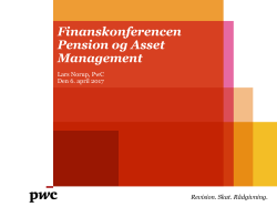 Finanskonferencen Pension og Asset Management