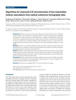 Algorithms for improved 3-D reconstruction of live mammalian