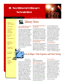 Issue 2: January 2009 - Indiana University Northwest
