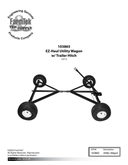 103865 EZ-Haul Utility Wagon w/ Trailer Hitch