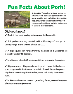 Fun Facts About Pork!