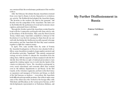 My Further Disillusionment in Russia