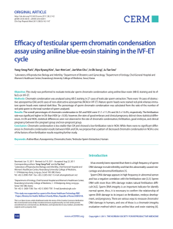 Efficacy of testicular sperm chromatin condensation assay using