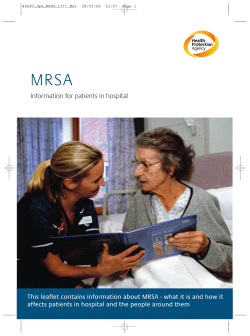 MRSA Information for patients