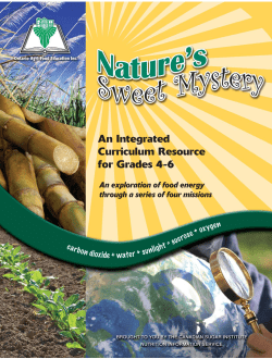 Exploring Food Chains - The Canadian Sugar Institute