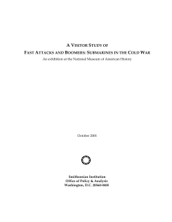a visitor study of fast attacks and boomers: submarines in the cold war