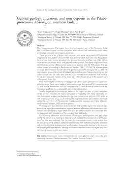 General geology, alteration, and iron deposits