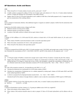 old AP acid/base questions - Grosse Pointe Public School System