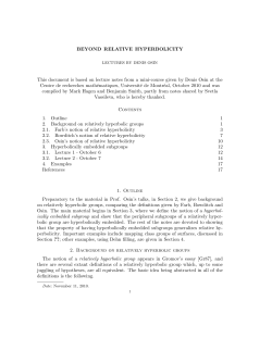 Relatively hyperbolic groups