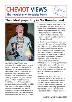 The oldest paperboy in Northumberland