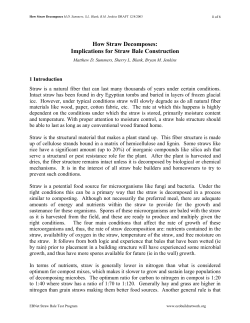 How Straw Decomposes - Ecological Building Network