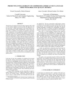 PREDICTING INTELLIGIBILITY OF COMPRESSED AMERICAN
