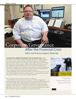 Corporate Governance - Committee of Concerned Shareholders