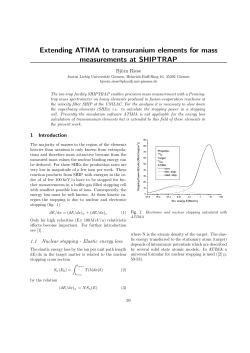 Extending ATIMA to transuranium elements for mass measurements