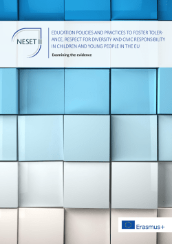 Education Policies and Practices to Foster Tolerance, Respect for