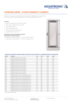 19072-19095_Floor Standing Server Cabinets _STANDARD