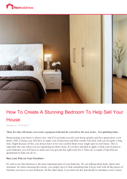 How To Create A Stunning Bedroom To Help Sell Your House