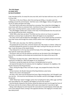 1 The Little Beggar An Arabic Story By David