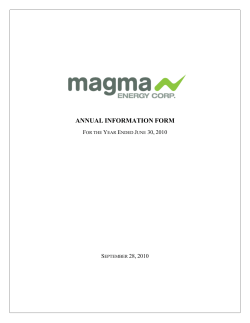 annual information form