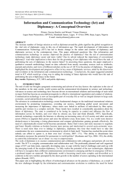 Information and Communication Technology (Ict)