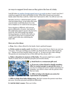 20 ways to support loved ones as they grieve the loss of a baby