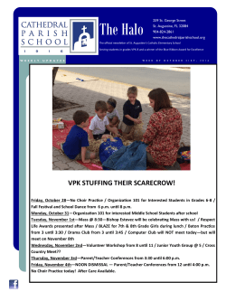 The Halo - thecathedralparishschool.org