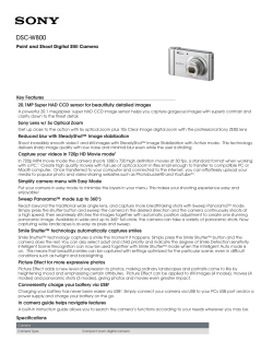 DSC-W800 - CNET Content Solutions