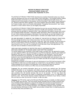 Notice of Privacy Practices