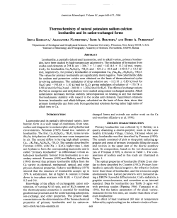 Thermochemistry of natural potassium sodium calcium leonhardite