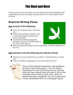 Newspaper Article Assignment